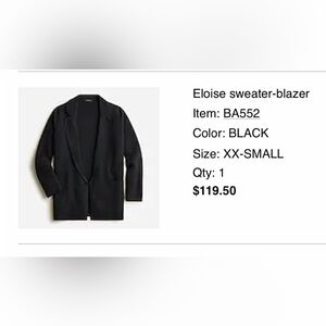J.Crew Eloise Sweater Blazer